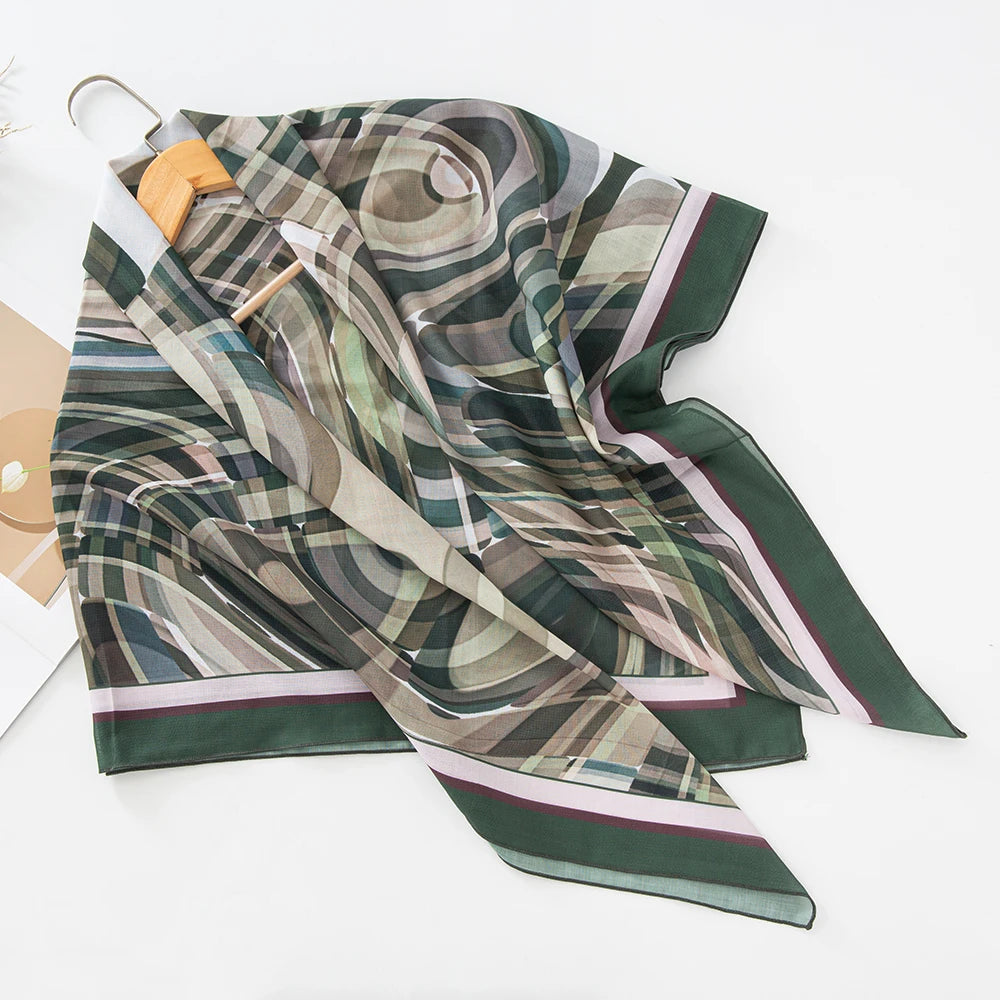 Premium Bawal Floral Hijab