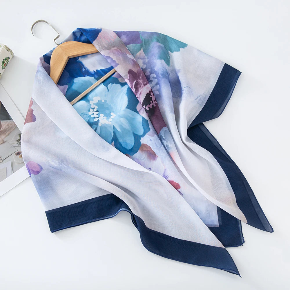 Premium Bawal Floral Hijab