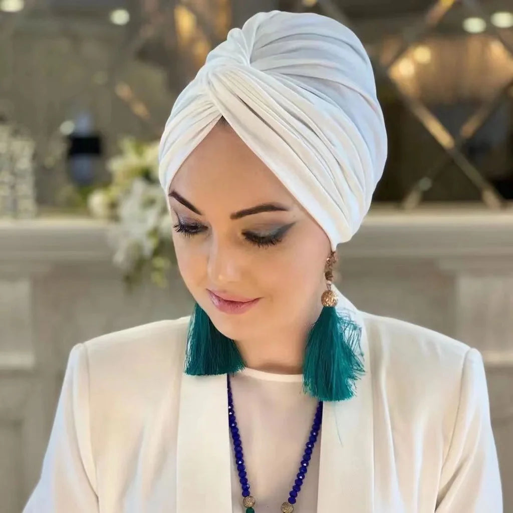 Pearl Decor Hat Hijab