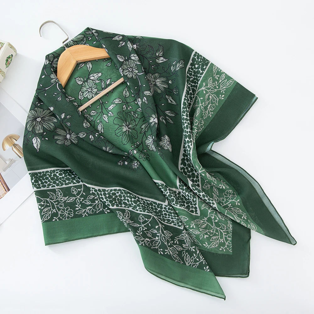 Premium Bawal Floral Hijab