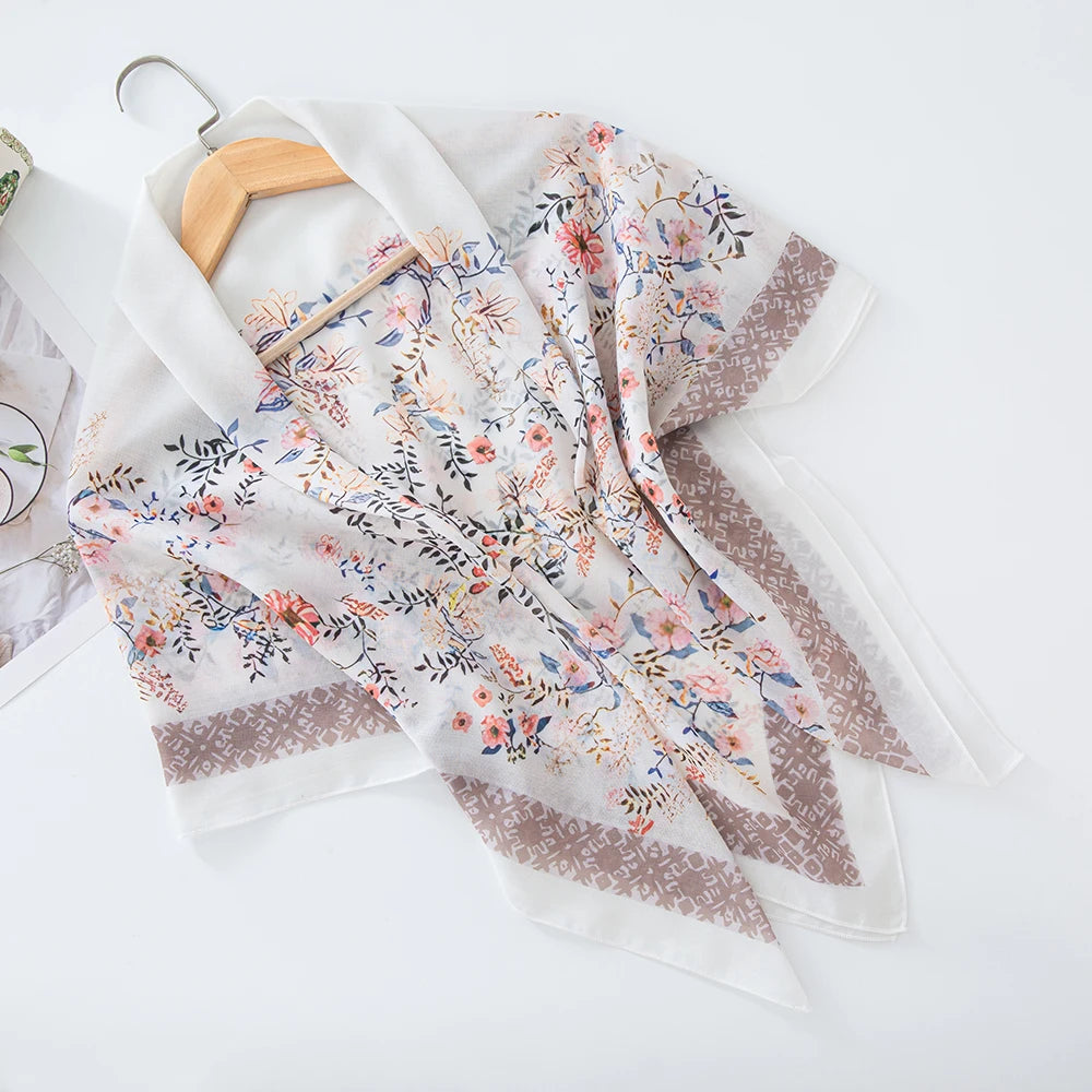 Premium Bawal Floral Hijab
