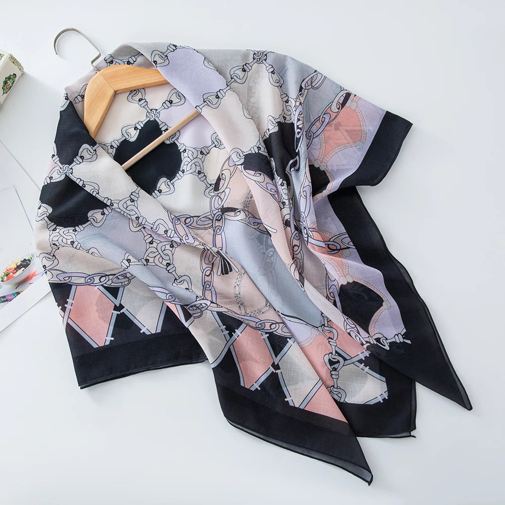 Premium Bawal Floral Hijab