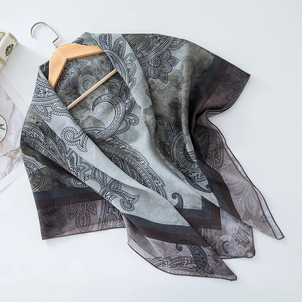 Premium Bawal Floral Hijab
