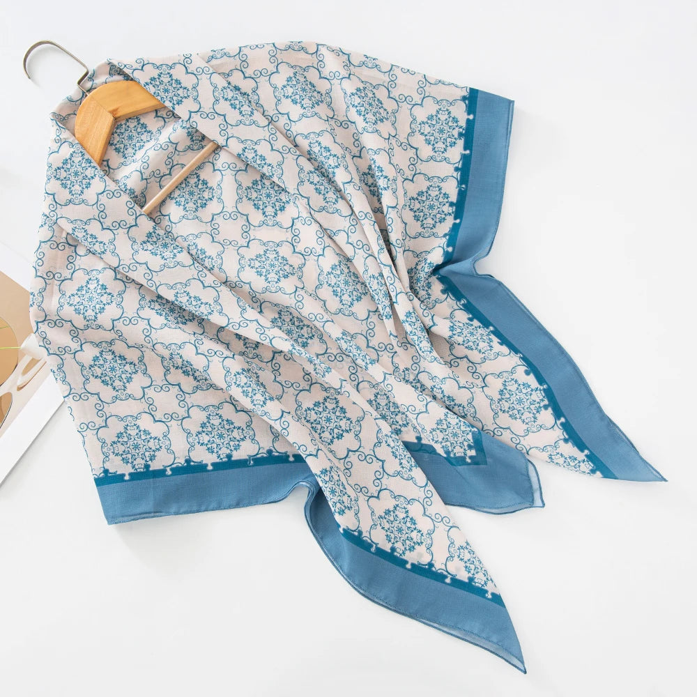 Premium Bawal Floral Hijab