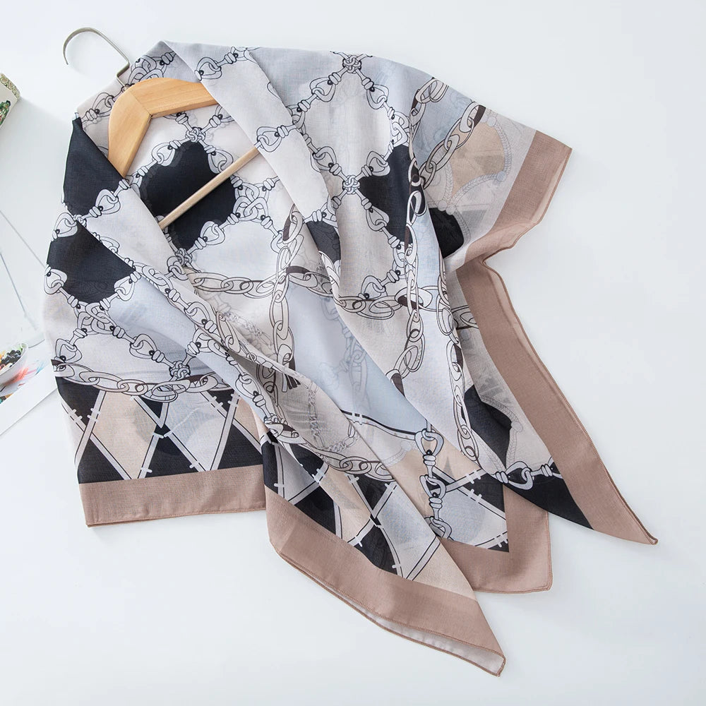 Premium Bawal Floral Hijab