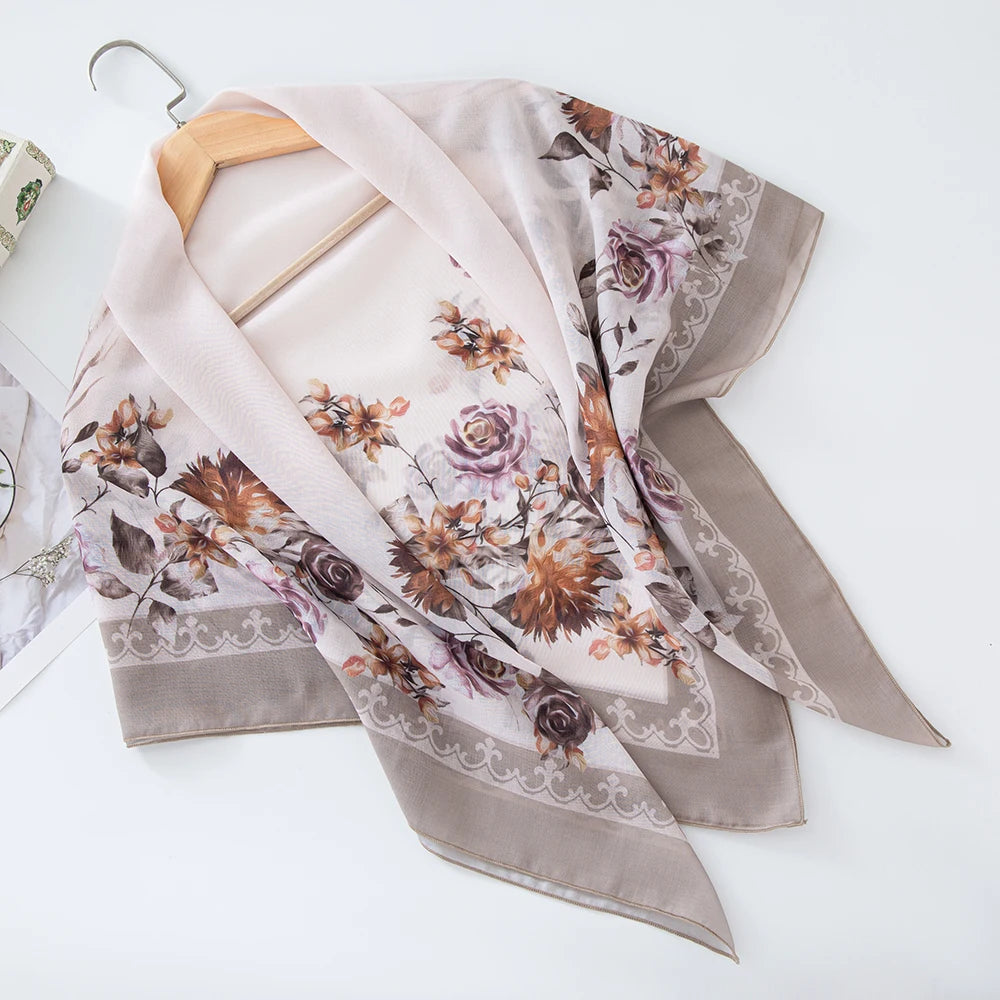 Premium Bawal Floral Hijab