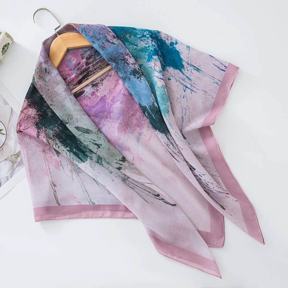 Premium Bawal Floral Hijab