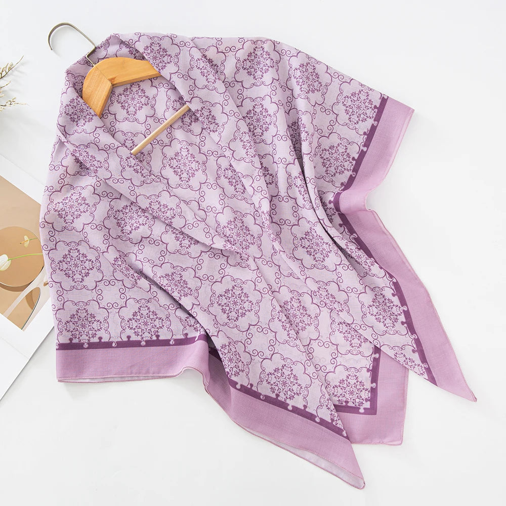Premium Bawal Floral Hijab
