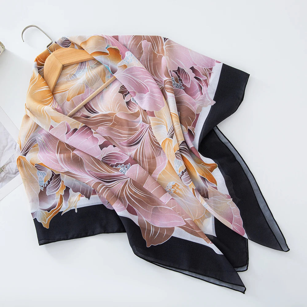 Premium Bawal Floral Hijab