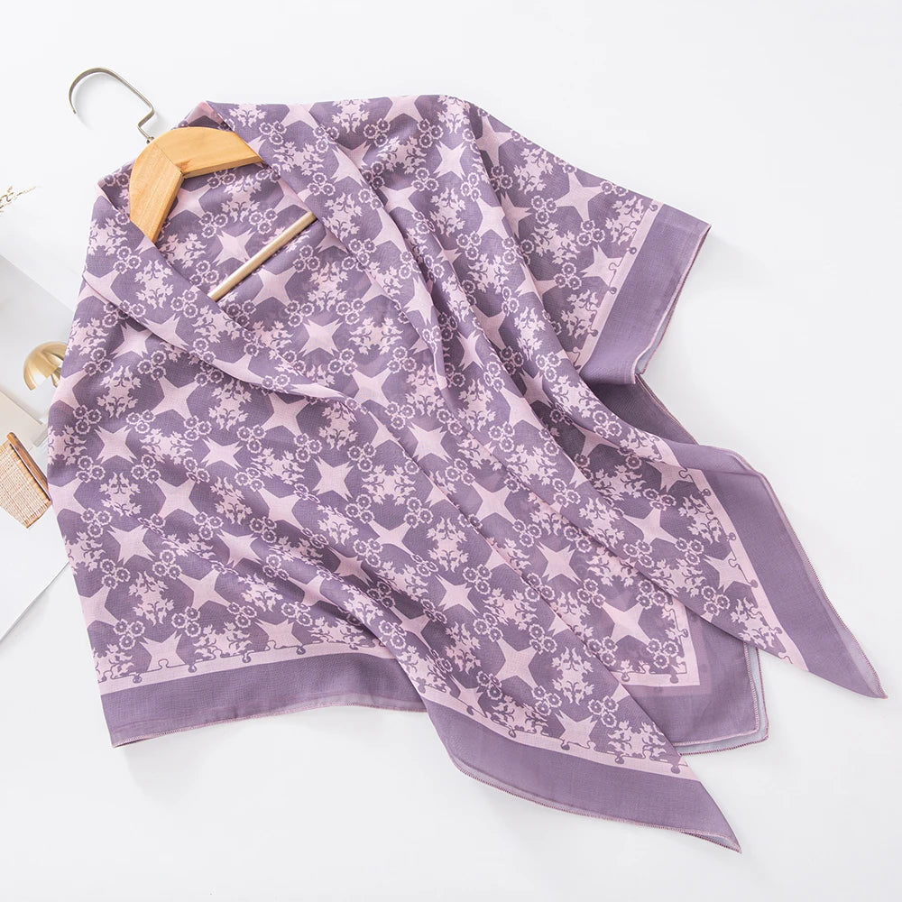 Premium Bawal Floral Hijab