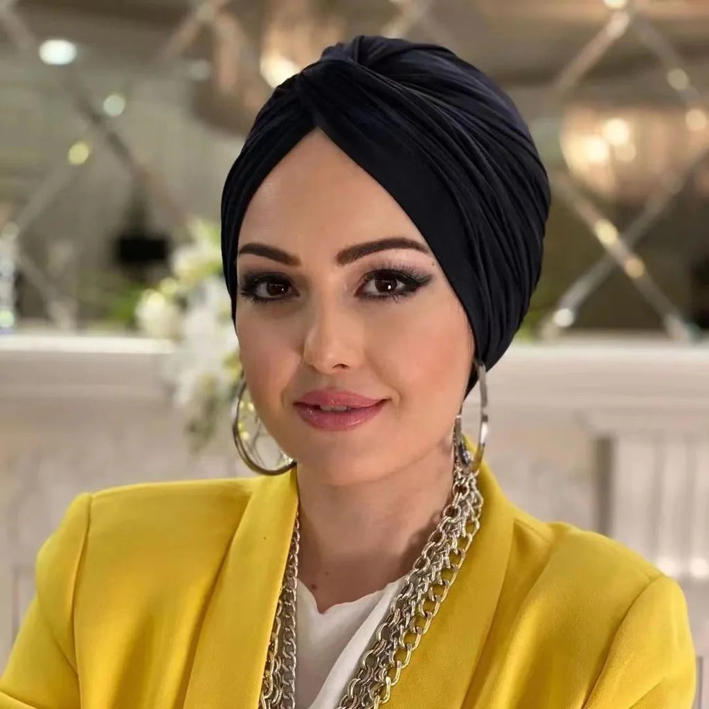 Pearl Decor Hat Hijab