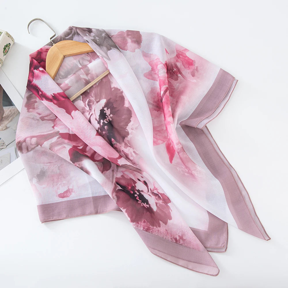Premium Bawal Floral Hijab