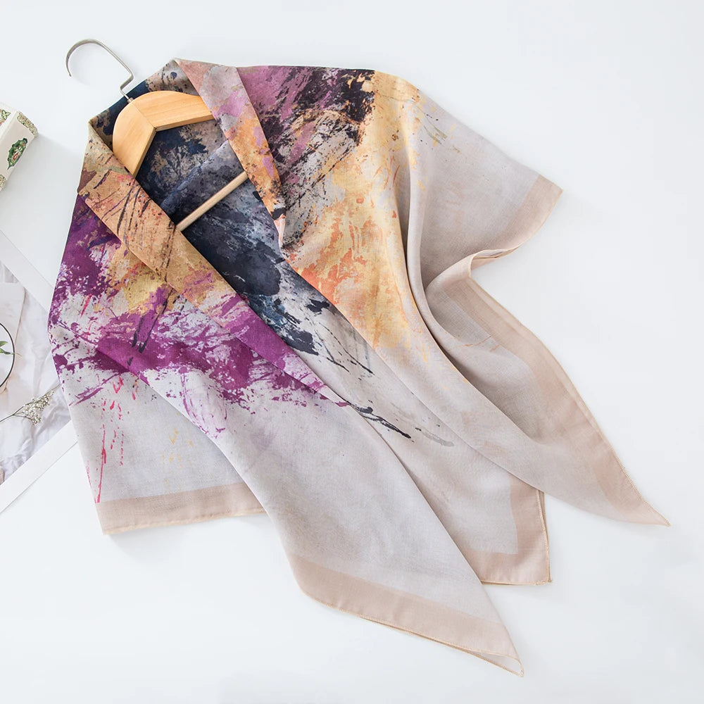 Premium Bawal Floral Hijab
