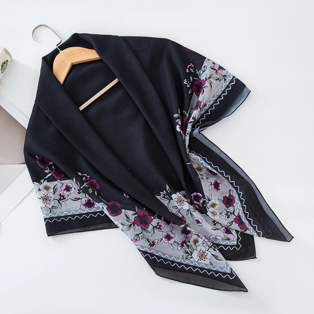Premium Bawal Floral Hijab