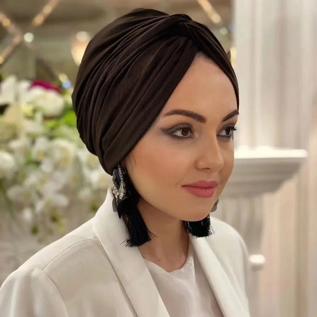 Pearl Decor Hat Hijab