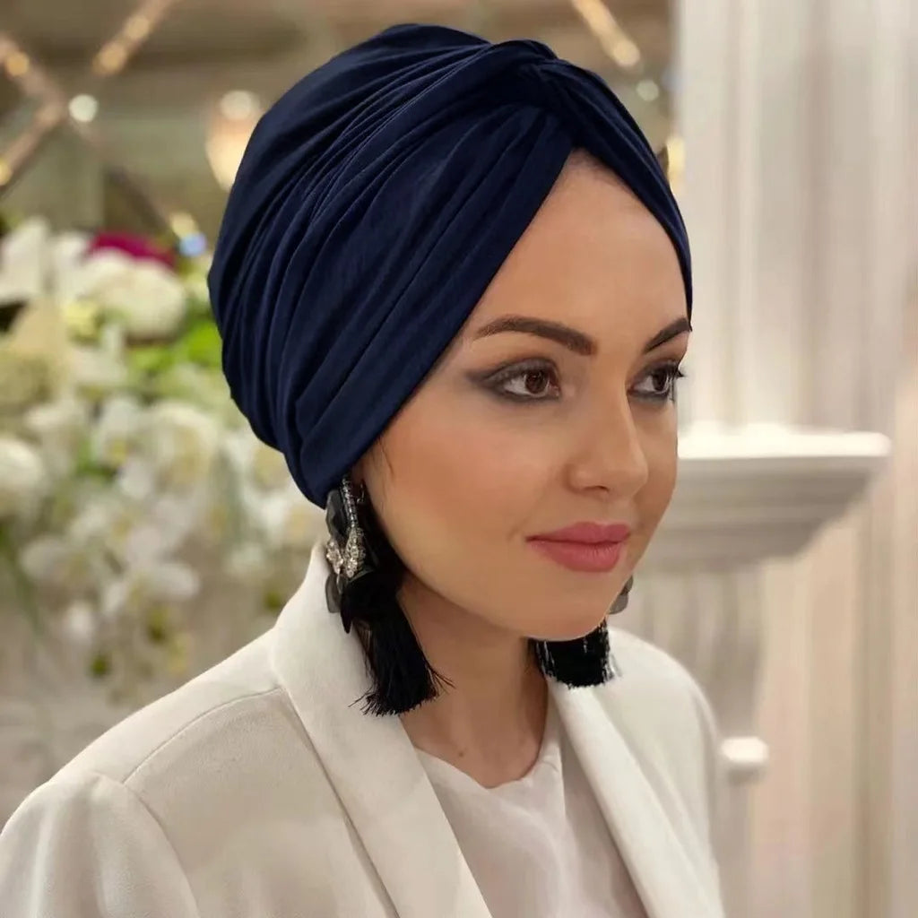 Pearl Decor Hat Hijab