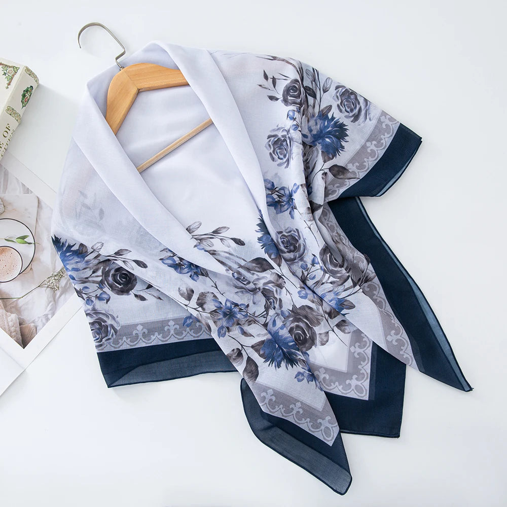 Premium Bawal Floral Hijab